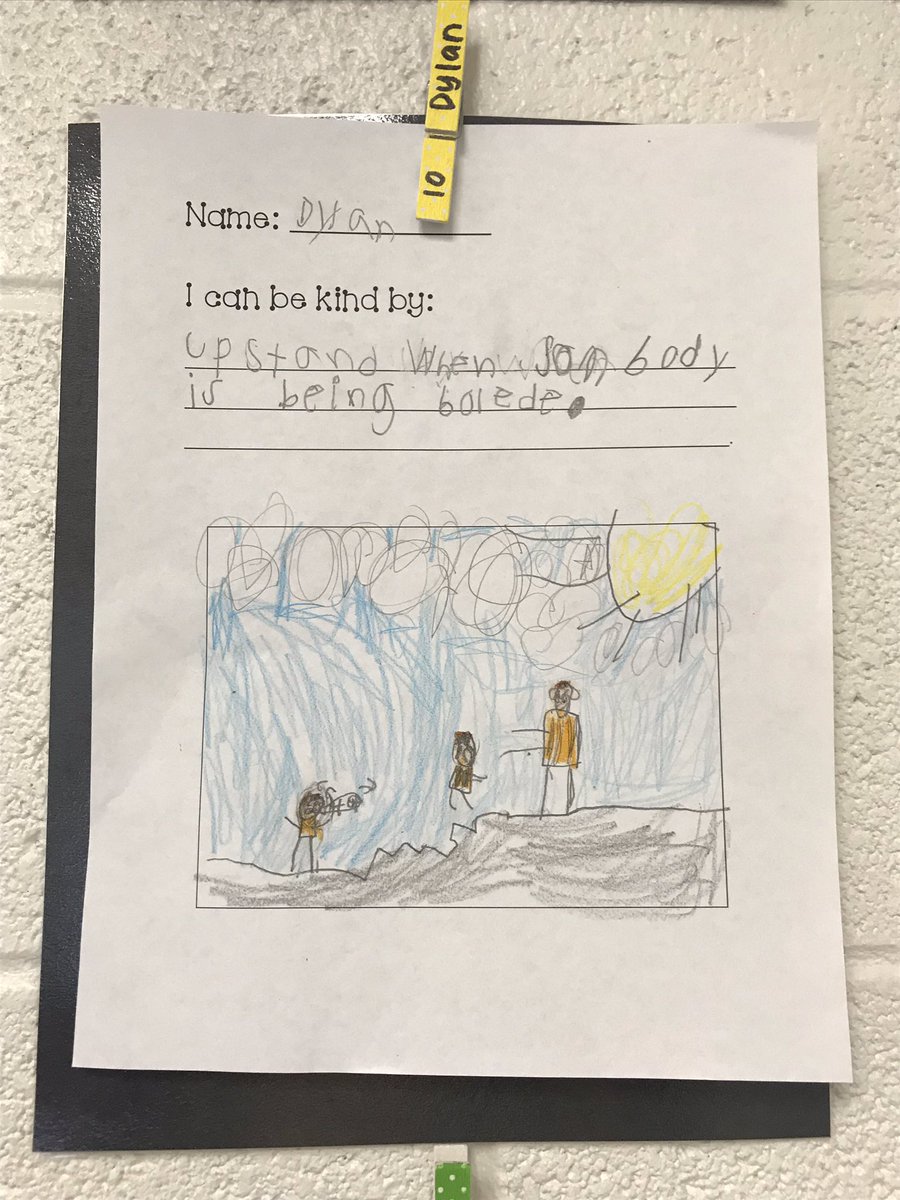 We’re learning how to spread kindness in 2nd grade!! 😁<a href="/HarlanElem/">Harlan Elementary</a> #BPSLearners #StartWithHello