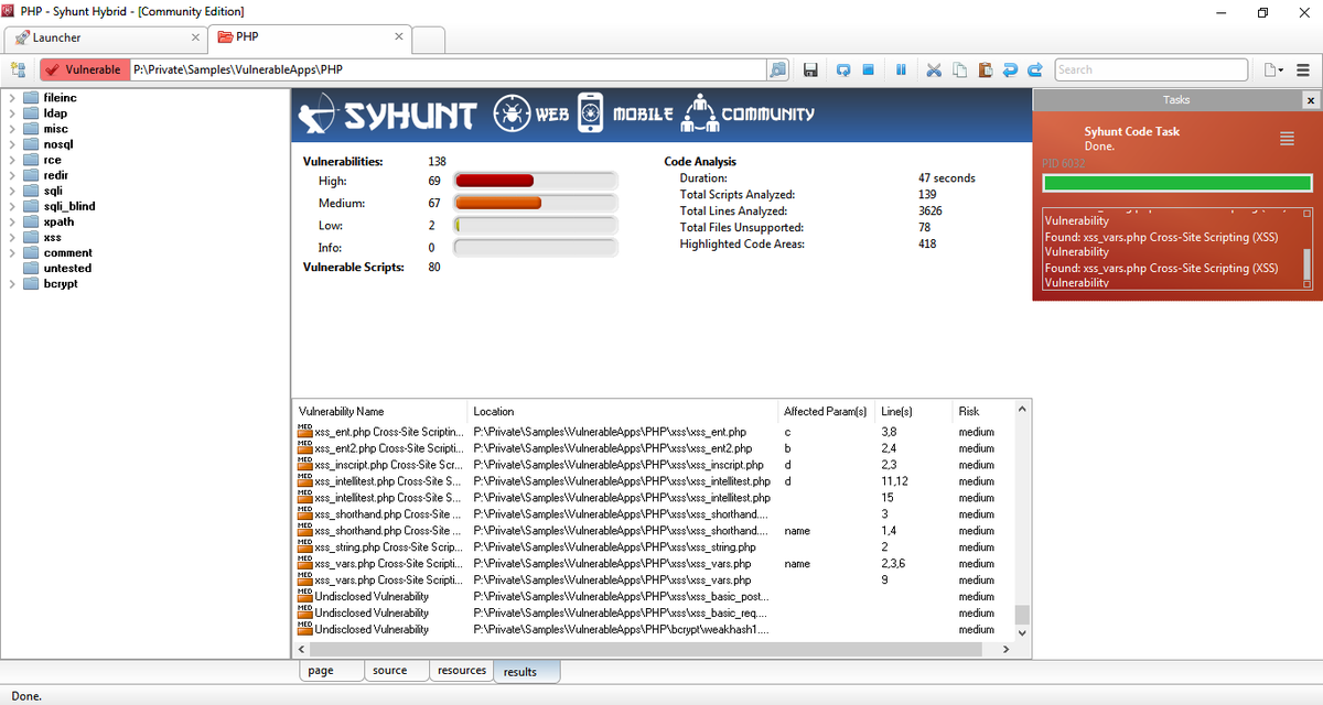 Chahali's tweet photo. Syhunt Community 6.7 - Web And Mobile Application Scanner https://t.co/TRRkwqjLpE #Syhunt #SyhuntScanTools #WebVulnerabilityScan #Windows https://t.co/n8xzWkPhCW