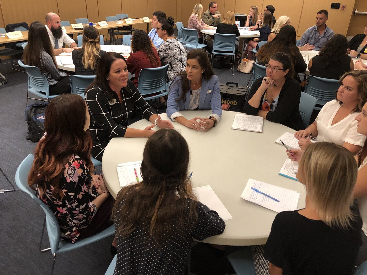 MargieHensler's tweet photo. Part deux! Thank you @FlaglerSchools and @volusiaschools principals for imparting your wisdom to our awesome senior interns. You all are the absolute best!! https://t.co/obKdfVExBi