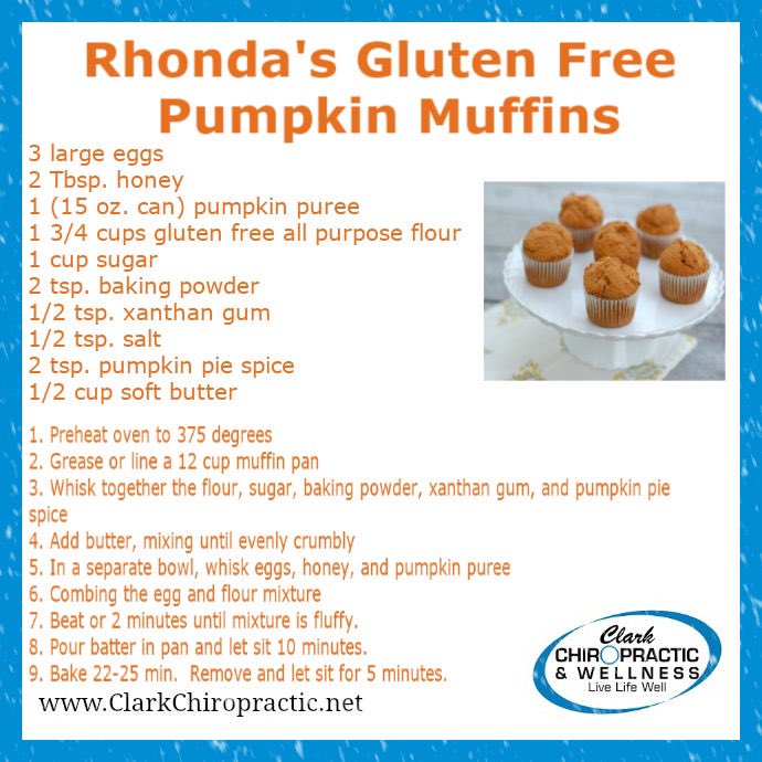 clarkchiro92's tweet photo. Hello PUMPKIN!! 😍🍁🧁check out Mrs. Rhonda’s recipe for her Gluten Free Pumpkin Muffins!! #clarkchiropractic #glutenfree #pumpkin #wellness #fall #realfoodmatters https://t.co/DD9glCLvOw