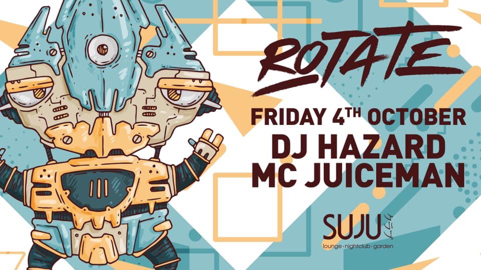 This Friday the legends <a href="/djhazard_playaz/">DJ Hazard</a> &amp; MC Juiceman join Rotate for their 2nd Birthday!! 

This one is sure to be an absolute madness tickets and all Info can be found on the event page below. 

Who’s ready for Friday 🔥🔥🔥