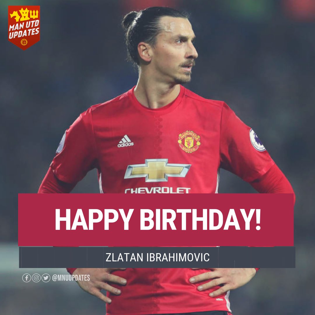 Happy 38th birthday to ex Red Zlatan Ibrahimovic.      