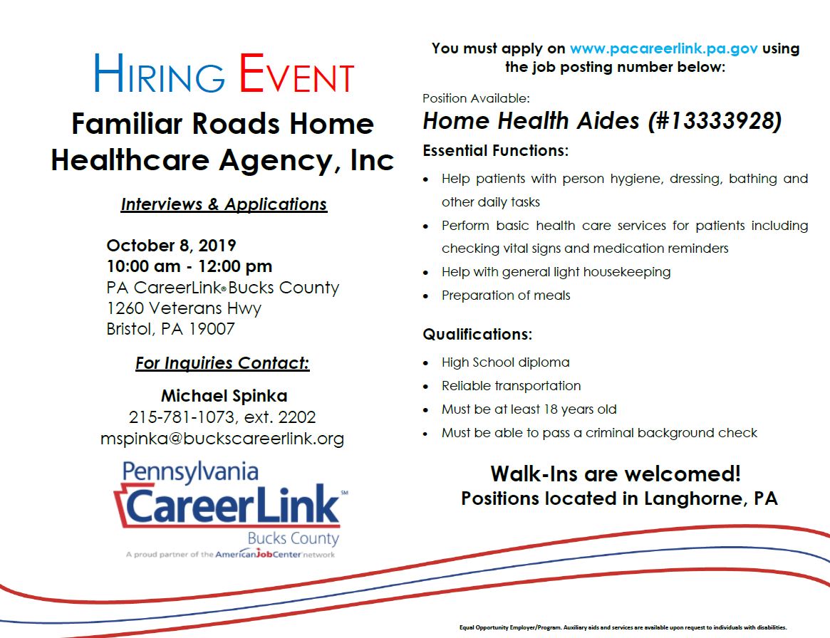 Home Care Agencies In Bucks County Pa