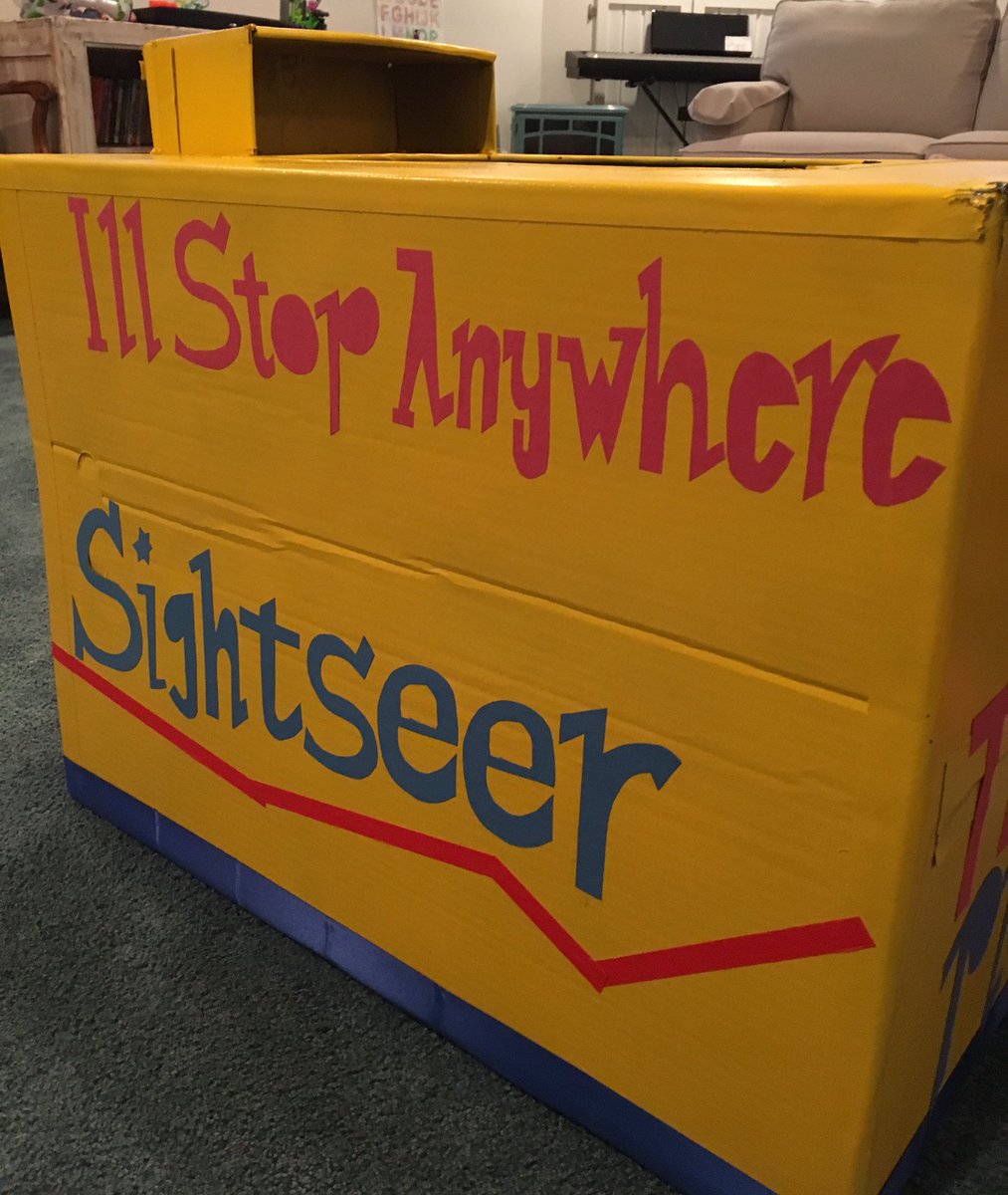 SNJ0804's tweet photo. @Wildwood365 my son is going to be the tram car for 🎃 is there anyway you can send the picture of the front with the widows sign? I have the sides https://t.co/egzH3gh4pc