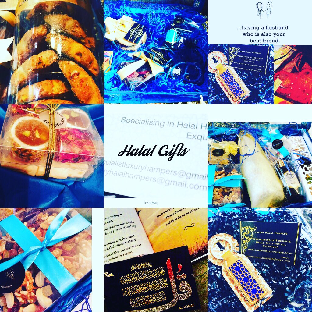 LuxuryHalal's tweet photo. #fantastically kind people why not show the love for your friends and family’s with a luxury Halal Hamper.    ❤️❤️❤️❤️ https://t.co/yrdgDLYMje