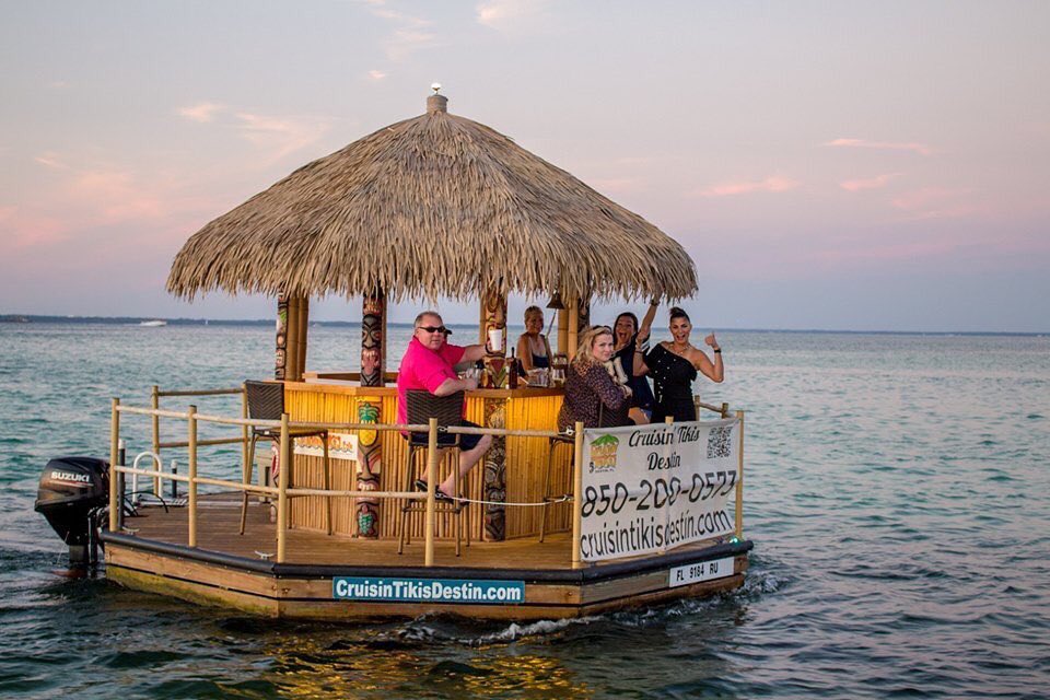 We’ve still got many more hot nights and beautiful sunsets 🌅 to be enjoyed on a tiki! Book yours now! 
.
☎️ 850-200-0573