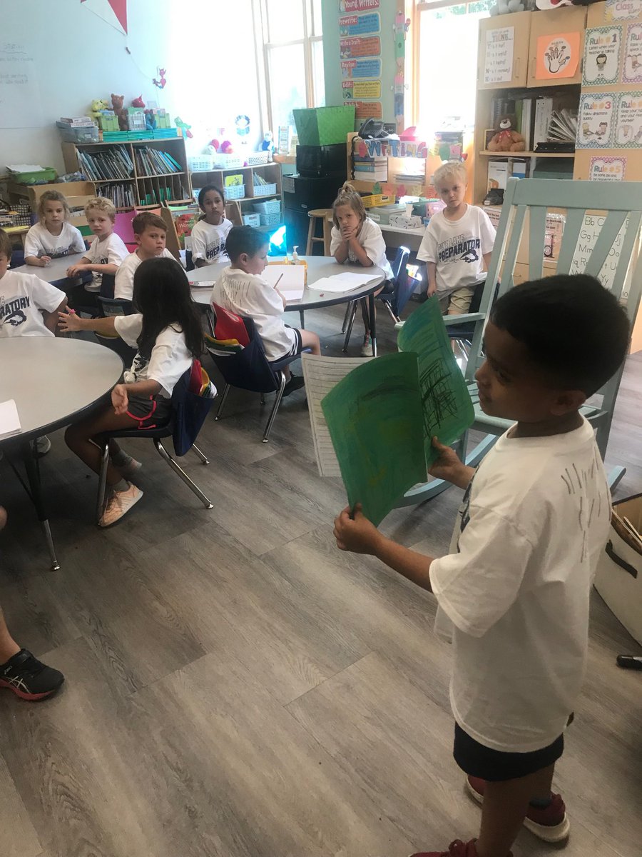 huffstet1's tweet photo. First graders give book talks and share their Narratives with each other ⁦@PLPLowerSchool⁩ https://t.co/9Z3352zZnE