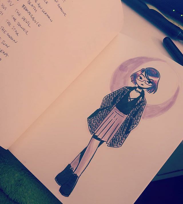 the_road_witch's tweet photo. On the left, you can see the prompt list I'm probably not going to follow at all. Meh, I did it last year.

#inktober #ootd #notgonnahappen https://t.co/TjYbCswdsB https://t.co/xJTWX17z8o