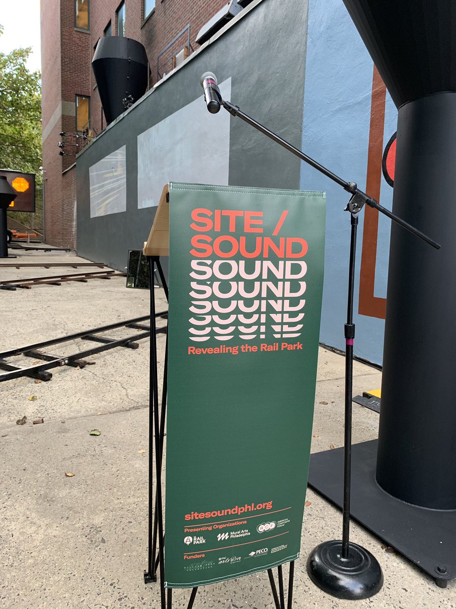 muralarts's tweet photo. We invited a few friends over to preview Site/Sound: Revealing the Rail Park and now we’re even more excited for everyone to experience this festival with incredibly talented artists! #sitesoundphl https://t.co/3OjR8YIPj0