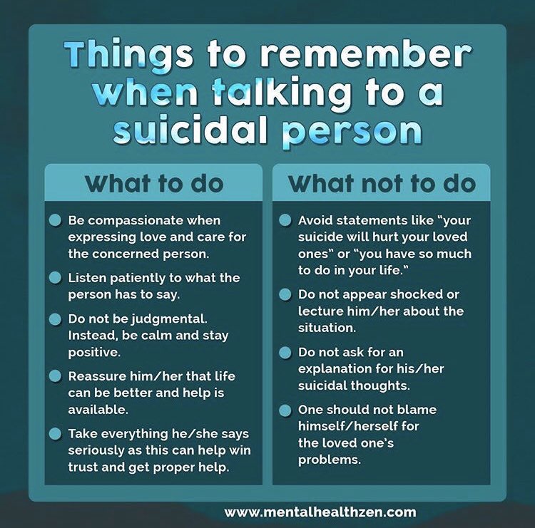 Great pointers from @mentalhealthfacts! #RadfordSCS #SuicidePrevention