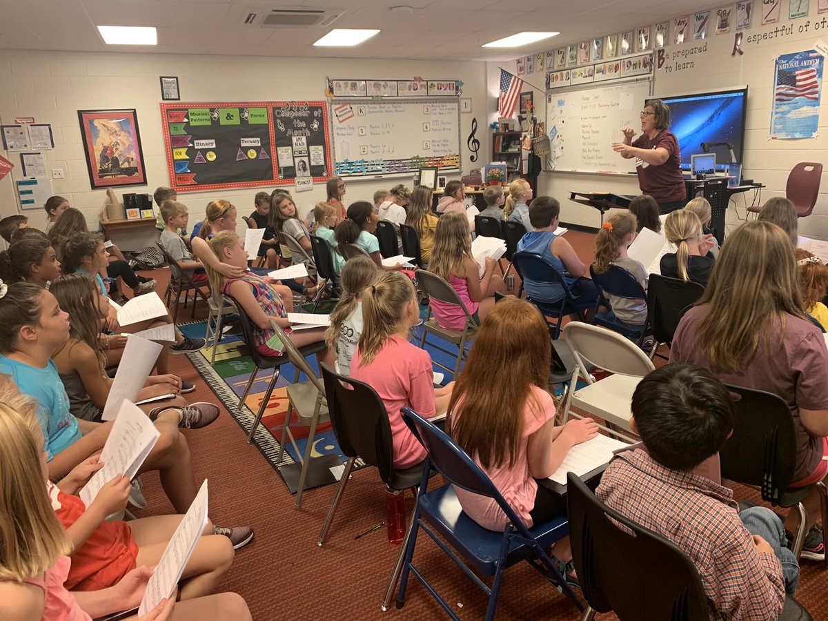 StraffordChoirs's tweet photo. I stopped by for a surprise visit to hear the Elementary Honor Choir rehearse today! They have been working so hard already - can’t wait to see where that hard work will lead!!! https://t.co/3EQ7YPCyan