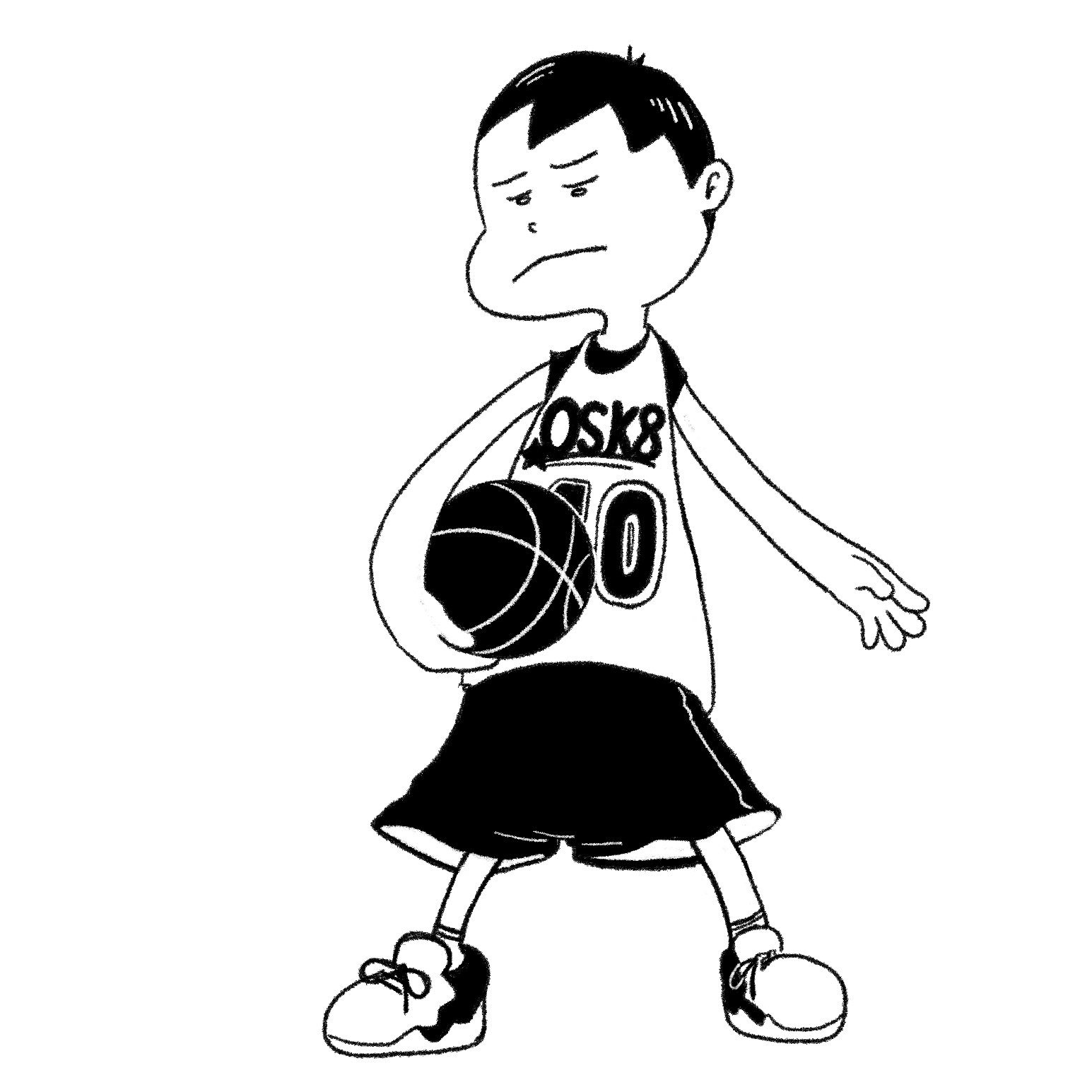 Sato Yugo バスケを始めた息子がなんだかカッコイイ イラスト バスケ 小3 T Co Beo4q6zvu2 Twitter