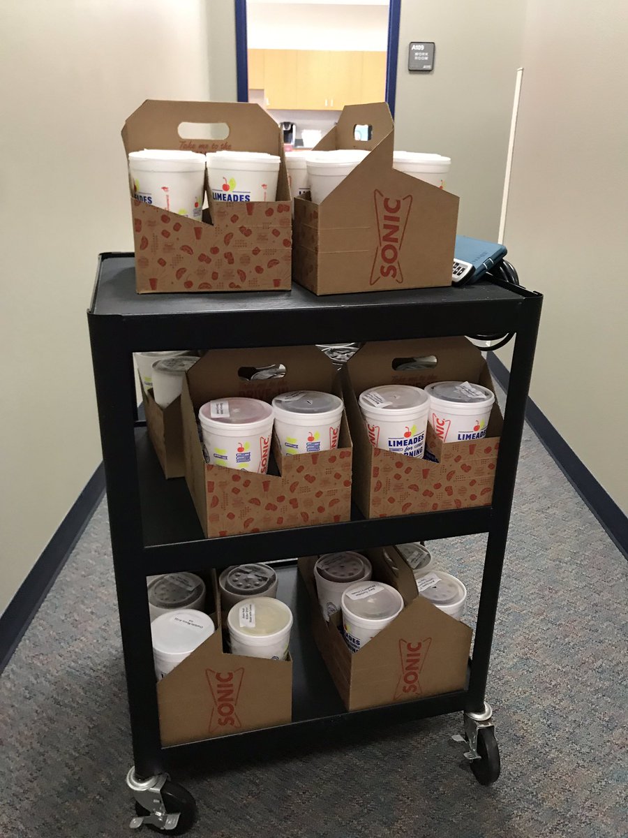 You know everything will be ok when the <a href="/McClurePTO/">McClurePTO</a> shows up with <a href="/sonicdrivein/">Sonic Drive-In</a> for the entire staff! Thank you!!! #mccluremarshals