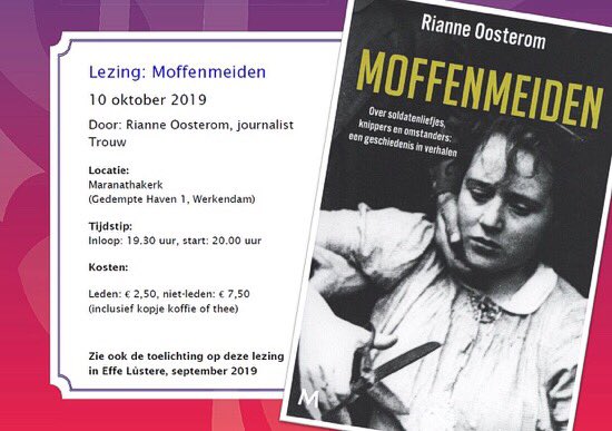 WERKENDAM AGENDA 10-10: Lezing Moffenmeiden in Werkendam werkendam.net/agenda/2019-10… <a href="/historieWdam/">historiewerkendam</a>