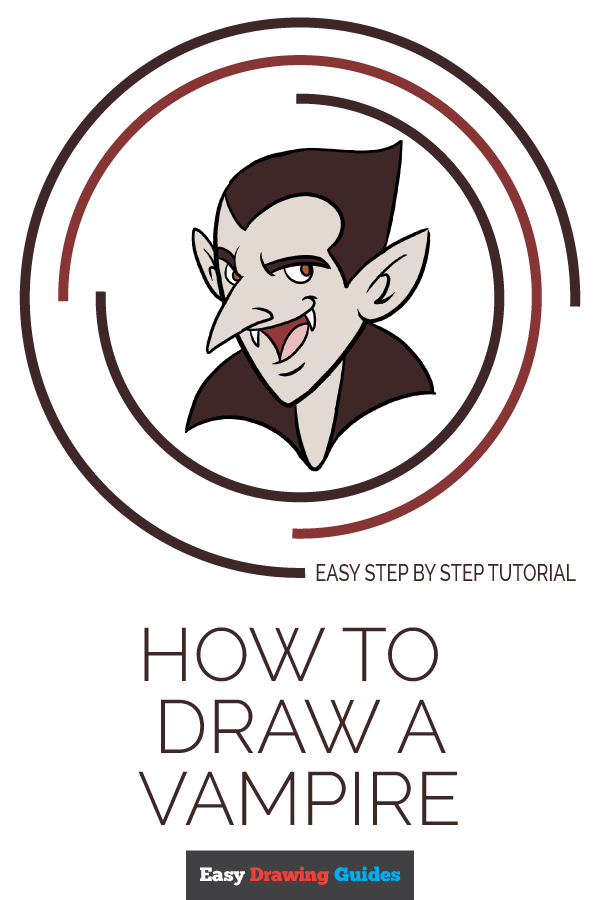 how to draw halloween vampire 