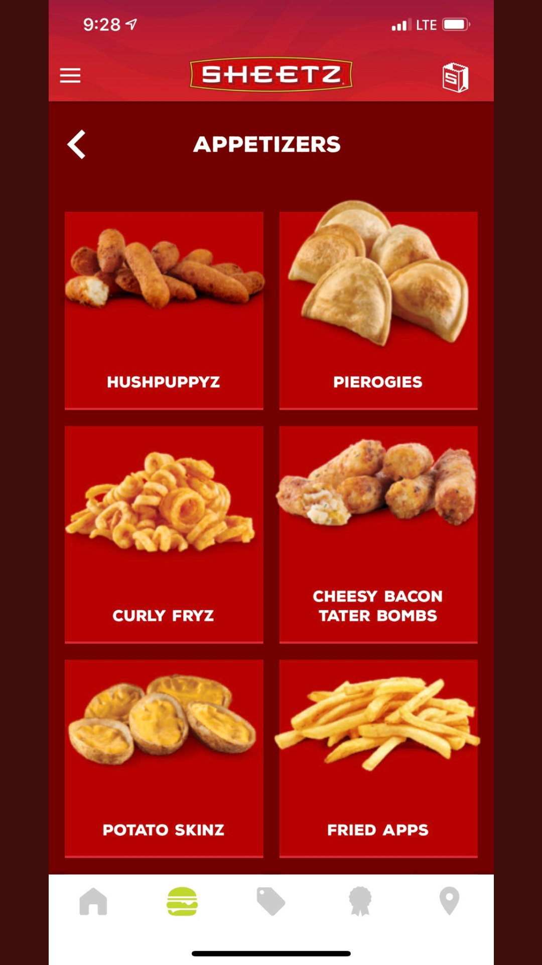 Sheetz menu online