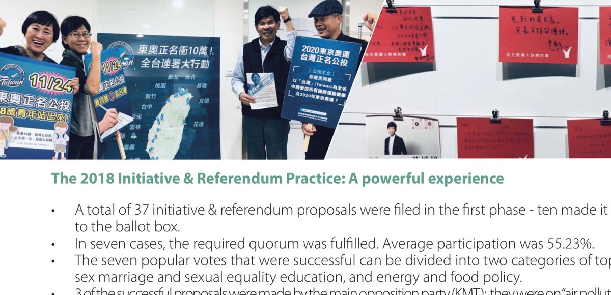 GlobalForumDD's tweet photo. The making of the Taiwan Initiative and Referendum Act is one of the top issues at the 2019 Global Forum in Taichung #deardemocracy #TaiwanWorldConference read our Factsheet and join the conversation @democracy_intl @democracyupdate @swissinfo @mrbaopanrui https://t.co/syfsq7h5qk https://t.co/ZRA1Zk2jq3