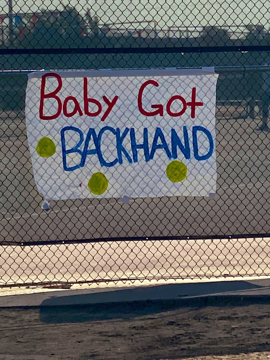 FHSAPUSHER's tweet photo. Best sign ever! Eagle 🦅 Tennis! #firebaughhighschool https://t.co/F9VMOHEi3J
