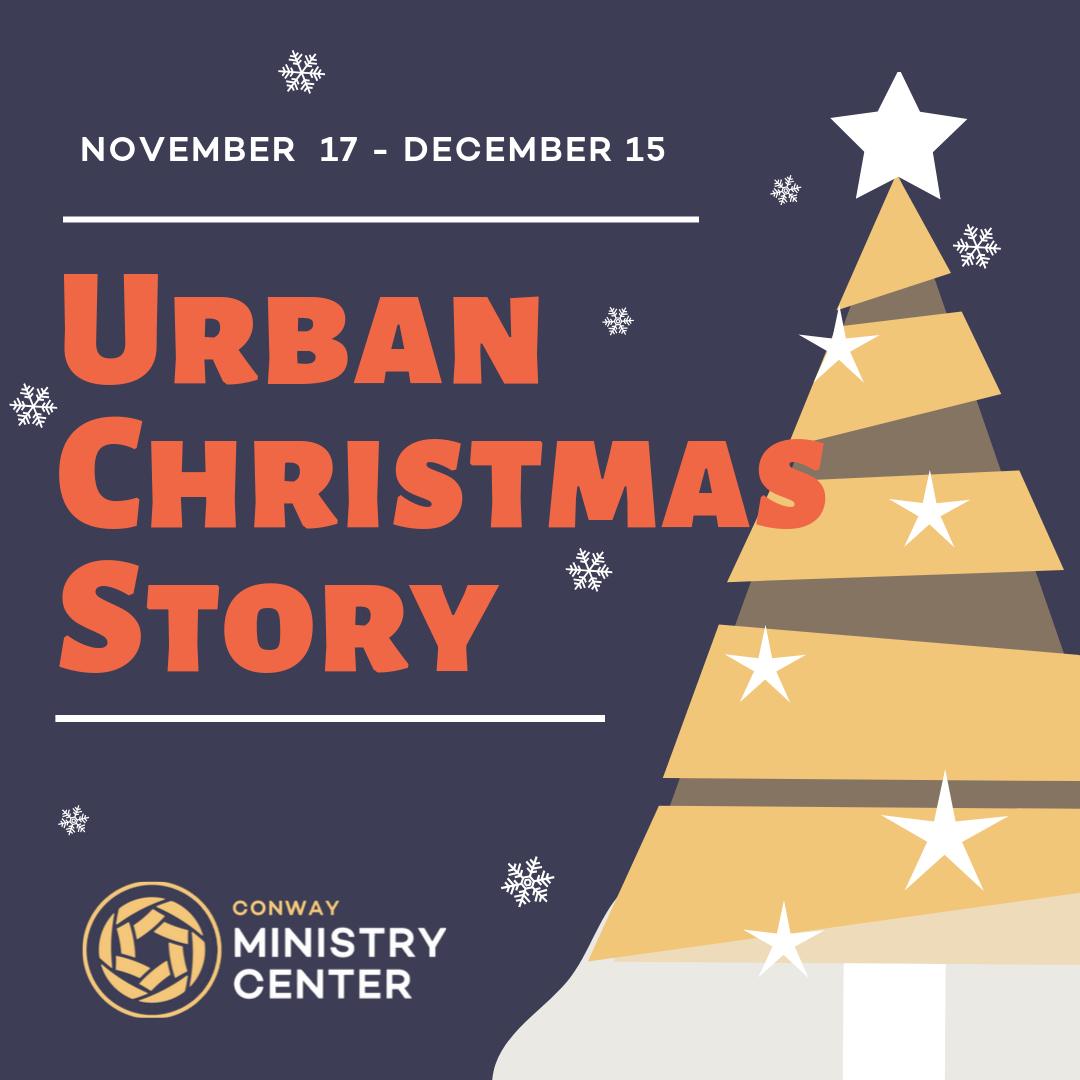 conway_cmc's tweet photo. We saw the Christmas trees go up at Walmart this weekend so we thought it was time to show you ours, our Urban Christmas tree that is.  If are looking for a way to impact a life this year, Urban Christmas Story is a simple, but powerful way to do that. https://t.co/q2H2MnJgSA https://t.co/9JzkuwXsXZ