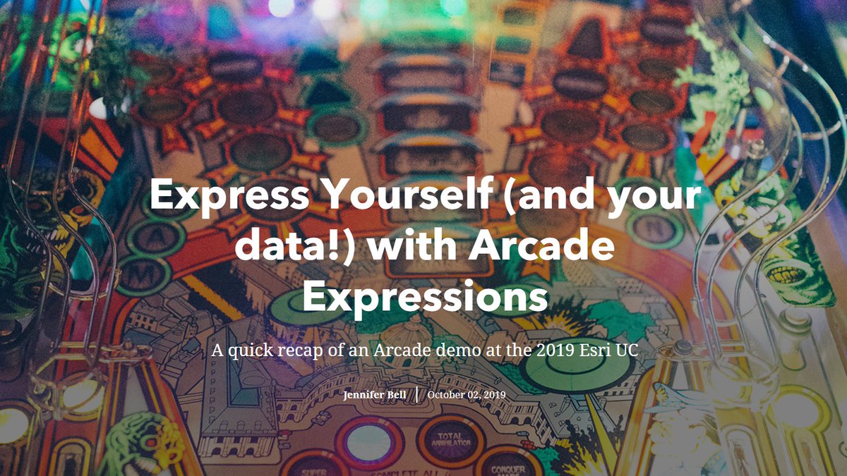 Transform data on-the-fly with #ArcadeExpressions. This story provides a recap of a popular demo at this year's #esri UC: bit.ly/2pmDNT5