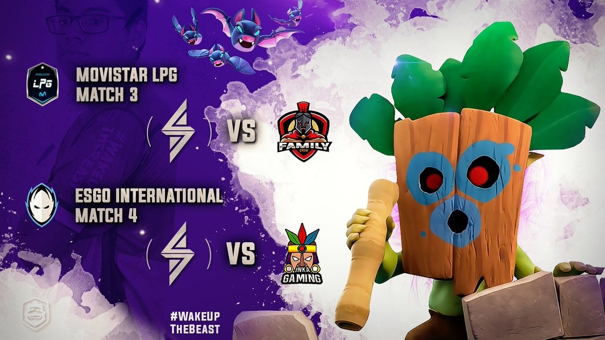 🦂| #MatchDay
🗡️| @MovistarLPG y <a href="/eSGo_GG/">eSGo</a>
⌚| 21:00 🇵🇪

El día de hoy nos enfrentaremos vs @FamilyCrewGG &amp; @Inka_Gaming

¿Lograremos salir victoriosos?

#WakeUpTheBeast