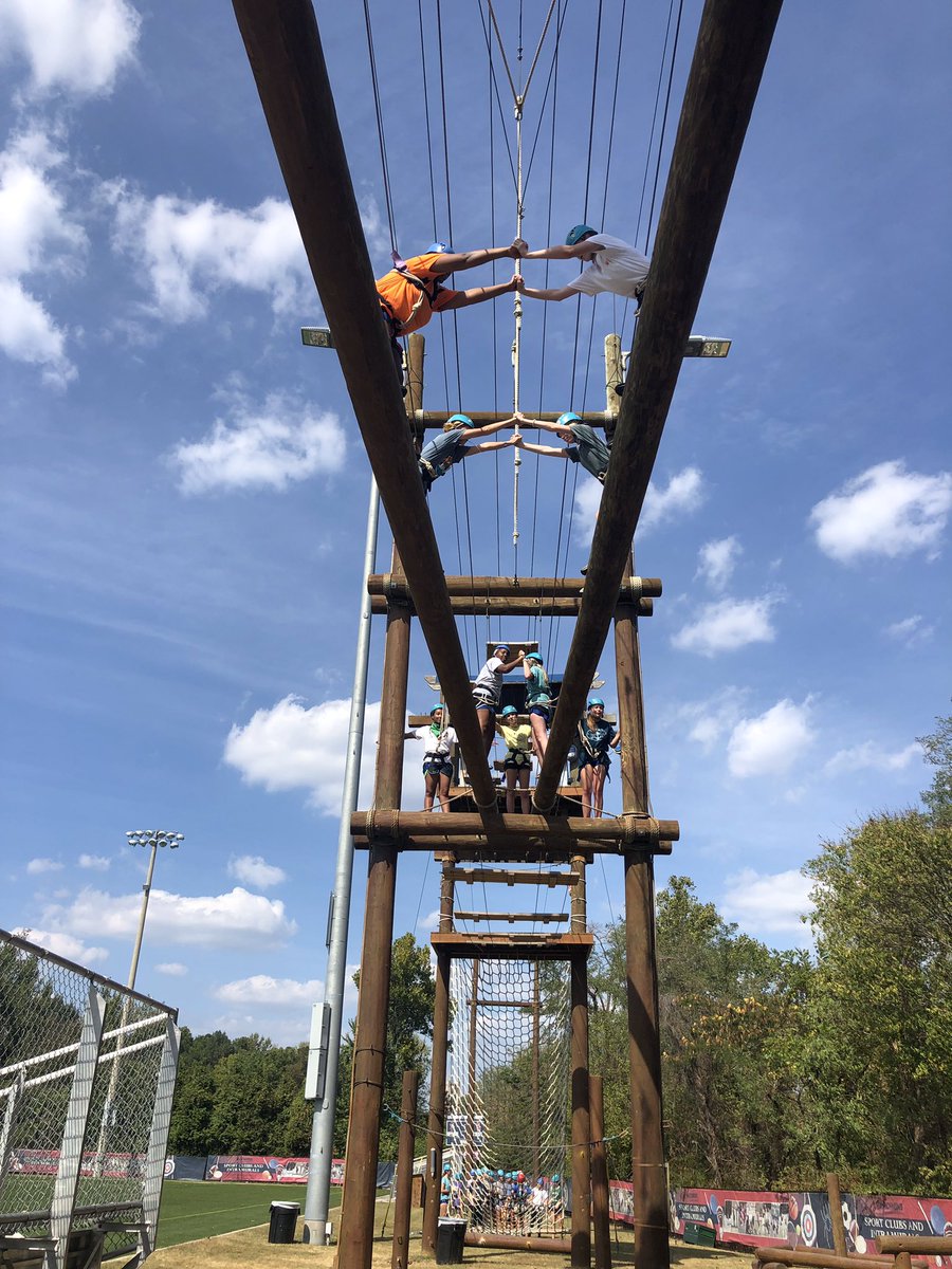 ChallengeDisRVA's tweet photo. @SaintGertrudeVA Sophomores came out on this toasty afternoon. Some great energy and great reflections! These girls were moving between their comfort zone, panic zone and learning zone! Best of luck with your school year! #challenge #discovery #rva #richmondva #team #teambuilding https://t.co/ddf7nYzt0Z