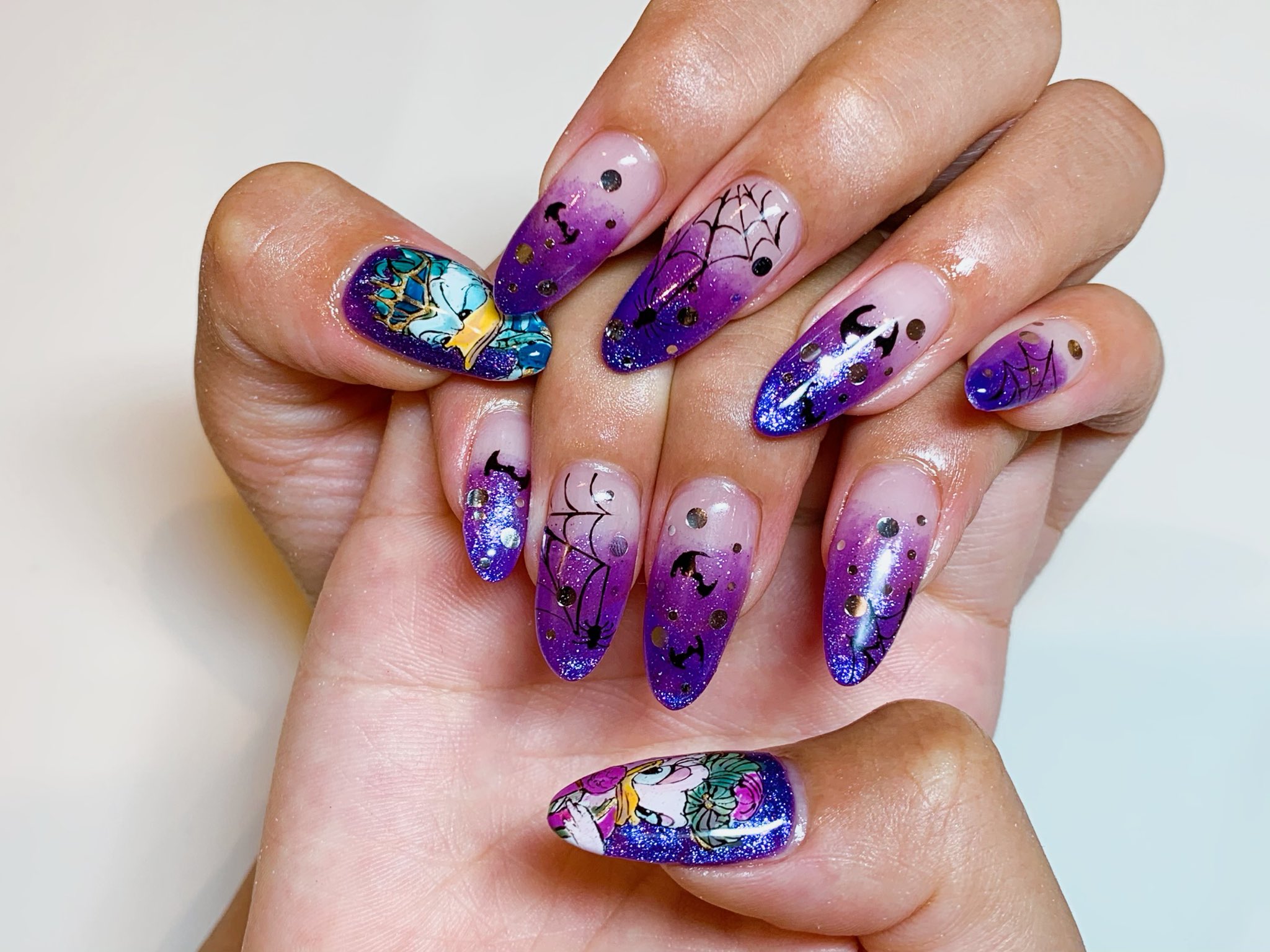 Tokio Nail Tokionail 新宿御苑前 ネイルサロン キャラネイル 痛ネイル イベントネイル 手書きアート 秋ネイル ドナルド デイジー Disney Halloween ディズニー ディズニーハロウィンネイル ディズニーハロウィン19 T Co