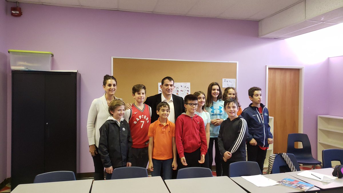 VBoucovalas's tweet photo. The students of the Greek school in Calgary welcomed Pyrros Dimas today singing the Greek national anthem #THI_Canada #forgreece #olimazi https://t.co/82rbgEwYri