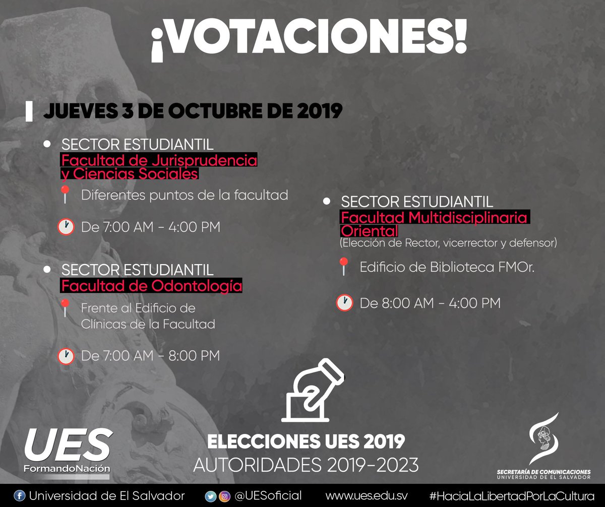 Importante Calendario De Actividades Nuevo Ingreso Ues