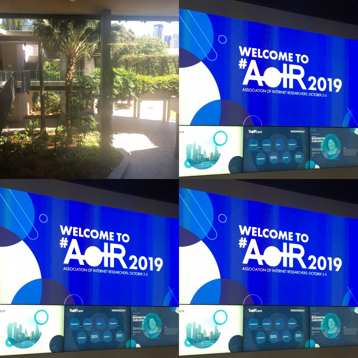quinton_digital's tweet photo. Sunshine, data and trust in Brisbane at AoIR 2019 today #aoir2019 https://t.co/S8zJZQBeDI