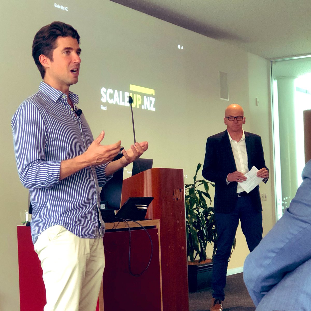 kati_pai's tweet photo. Bruce Jarvis @callaghannz talking about the lumpy journey of being an entrepreneur. Sharing your story & making connections helps build resilience in the founder community. @AUTuni @AngelAssn @NZTEnews #scaleupnz https://t.co/6jgLOb3uAB