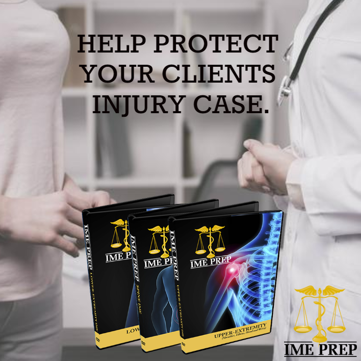 IMEPrep's tweet photo. In a personal injury lawsuit, the IME is usually anything but “independent”. Prepare your client for the exam to help protect their injury case.
Call (678) 457-7939 or visit https://t.co/JcA1VGc0GT
#imeprep #personalinjury #ime #prepare https://t.co/4Gm8tHLA4r