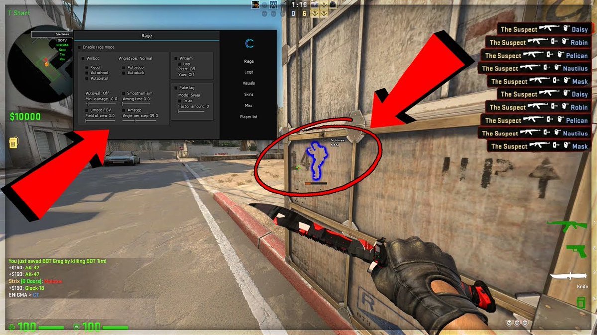 how to get cs go aimbot