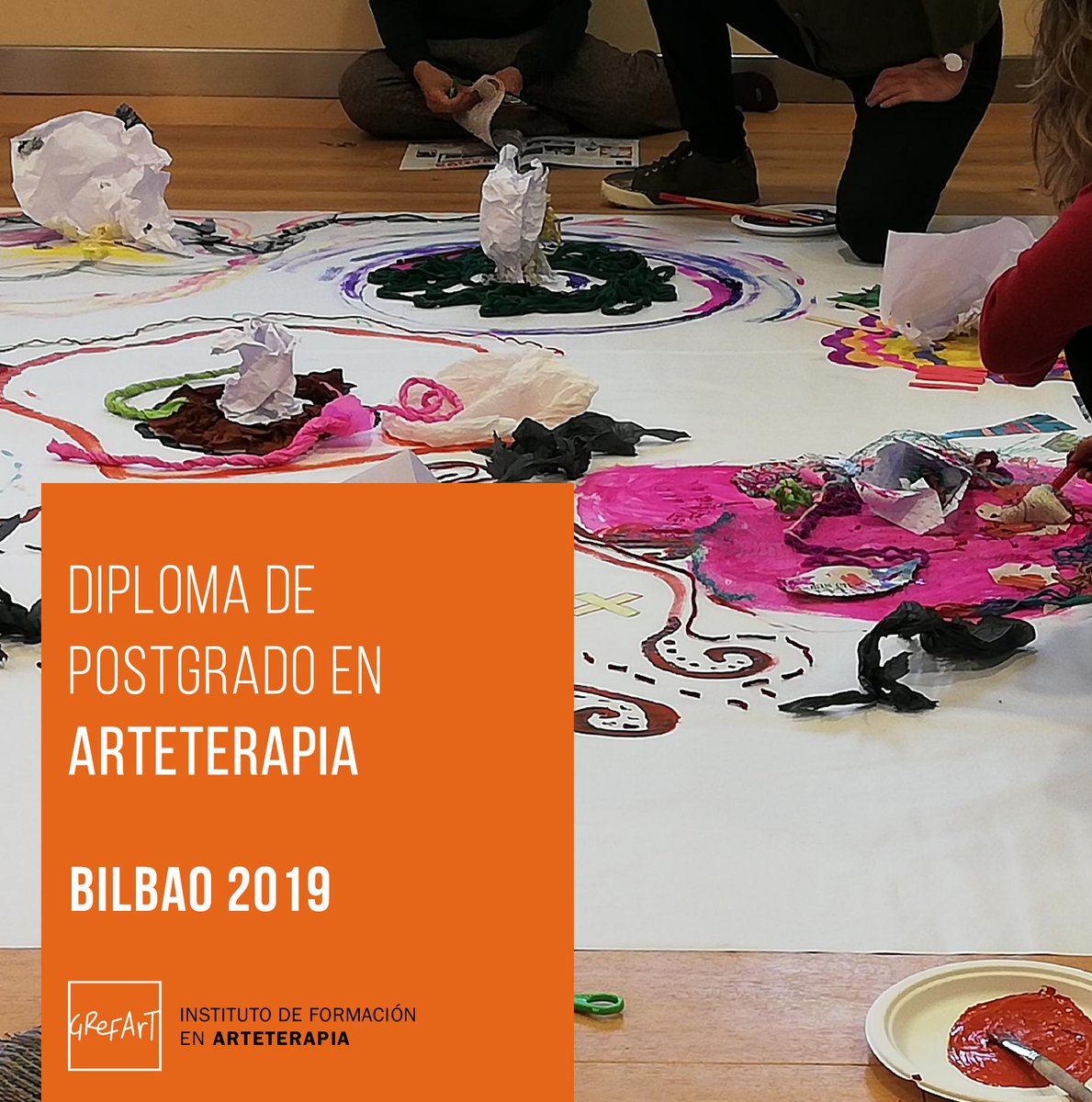 grefart_'s tweet photo. Estamos en los últimos días de inscripciones para el Diploma de Postgrado en Arteterapia Bilbao 2019. #arteterapia #grefart #bilbao https://t.co/PwgphpSYMc