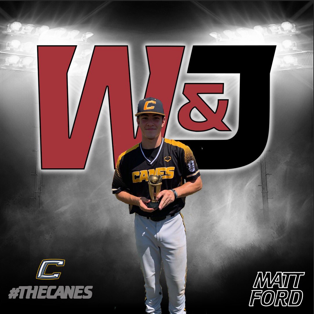 TheCanesBB's tweet image. Canes 2020 C Matt Ford (Oakton, VA) has committed to Washington &amp;amp; Jefferson @perfectgameusa @dynamicbaseball #TheCanes