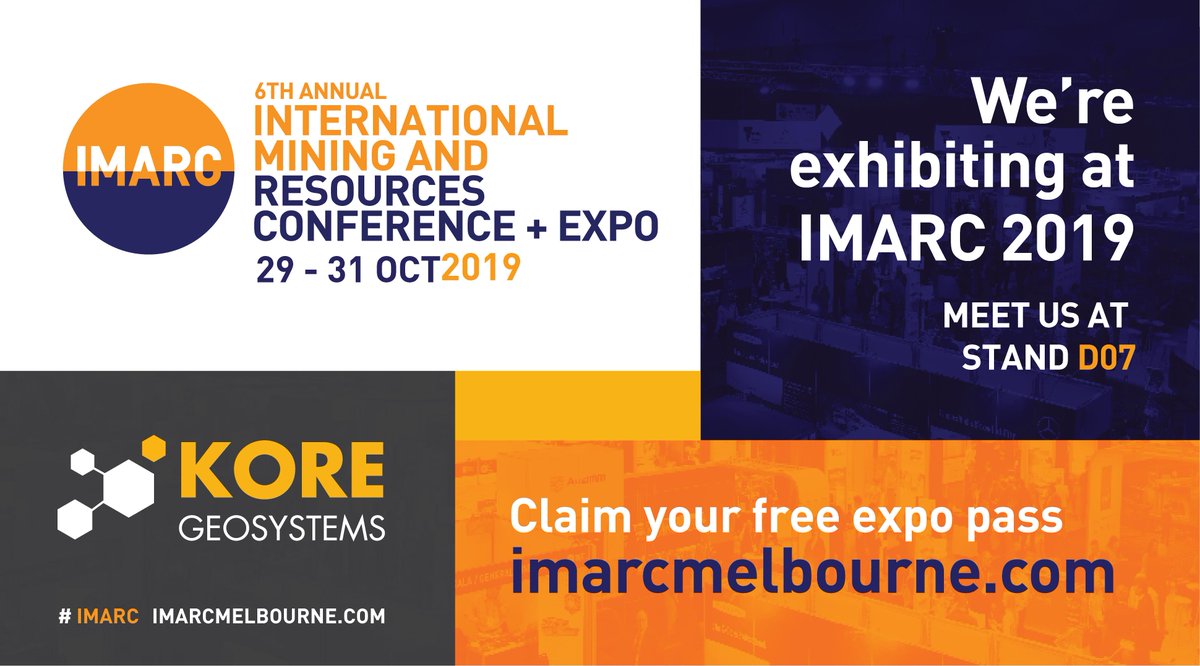 We're exhibiting at Australia's largest global #mining event! 
<a href="/IMARC_Mining/">Mining and Resources</a>! Meet us at stand D07 as part of the 
<a href="/VicGovAu/">Victorian Government</a> stand! Our team is ready to show you how #SPECTOR is leading mining into the future! Register today! lnkd.in/ggXuqt9 
#imarc #imarc2019 #AI #Tech