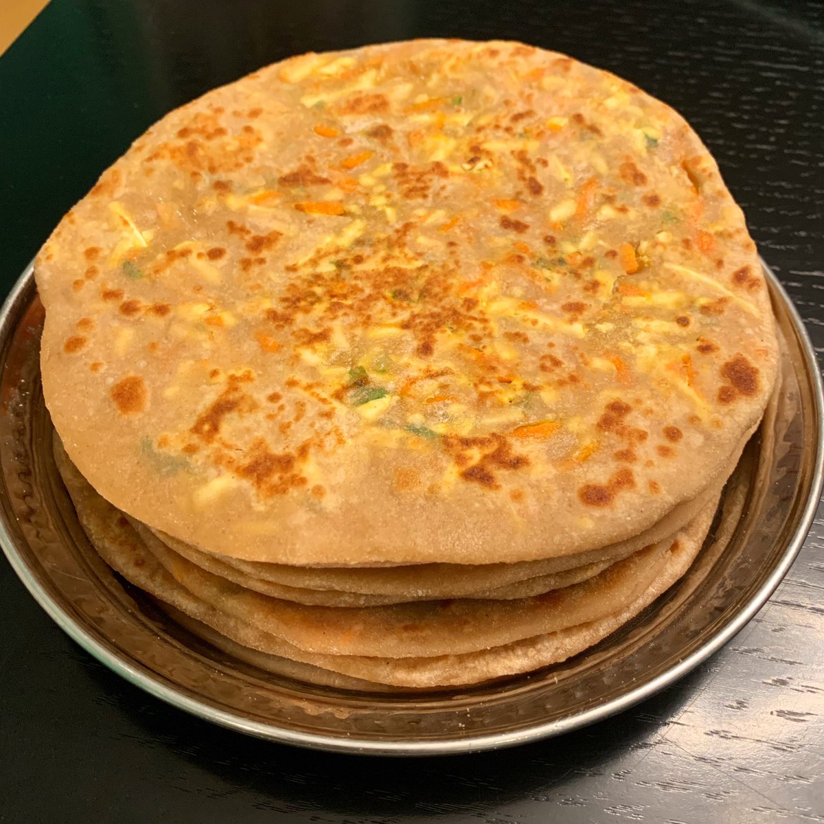 anoosrini's tweet photo. Paneer and carrot parathas.
.
#AnooCooks #OystersAndLemons https://t.co/65mG3VkFdD