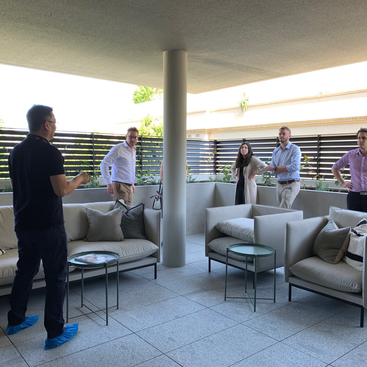 Shep_DLA's tweet photo. Thanks David Lee from ⁦@K2LDArchitects⁩ for showing ⁦@dlaaust⁩ around the stunning The Springfield development. Proud to have played a small role in shaping the building. https://t.co/mWF7eO6Om1
