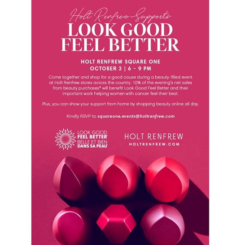 ChicCheeksMUA's tweet photo. #LGFBvolunteer sharing @holtrenfrew @shopsquareone are supporting @lgfbcanada Oct 3rd, by giving 10% of beauty sales proceeds to this amazing charity. #BeautyGivesBack You can also show your support via onlin shopping all day! https://t.co/Tnh7oOsqep