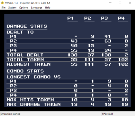 19XX 1.4 by <a href="/MReincarnateSSB/">MarioReincarnate</a> features new stats on the results screen accessible by pressing A as well as combo meter improvements such as traditional display in 1v1 matches and colorized fonts based on ports and teams. Enjoy!

github.com/jordanbarkley/…