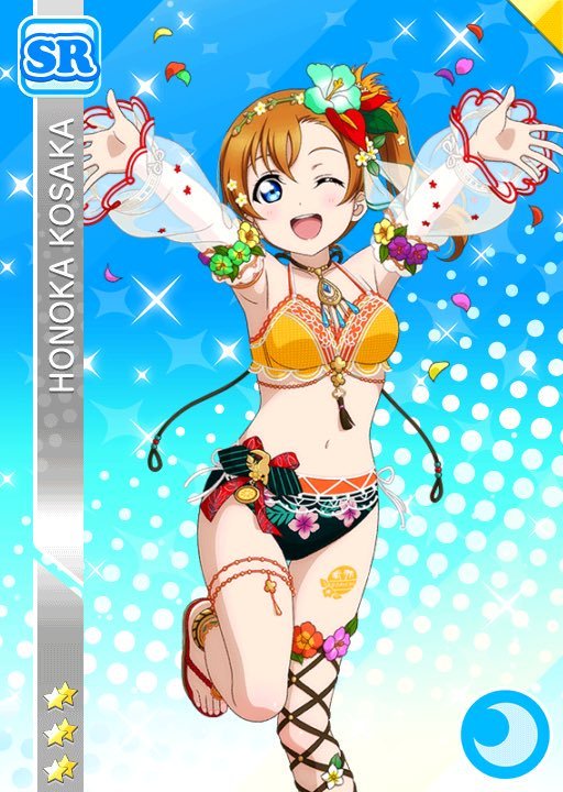 day 66: she is so cute and i love how colorful this card is and how happy she isi love honoka