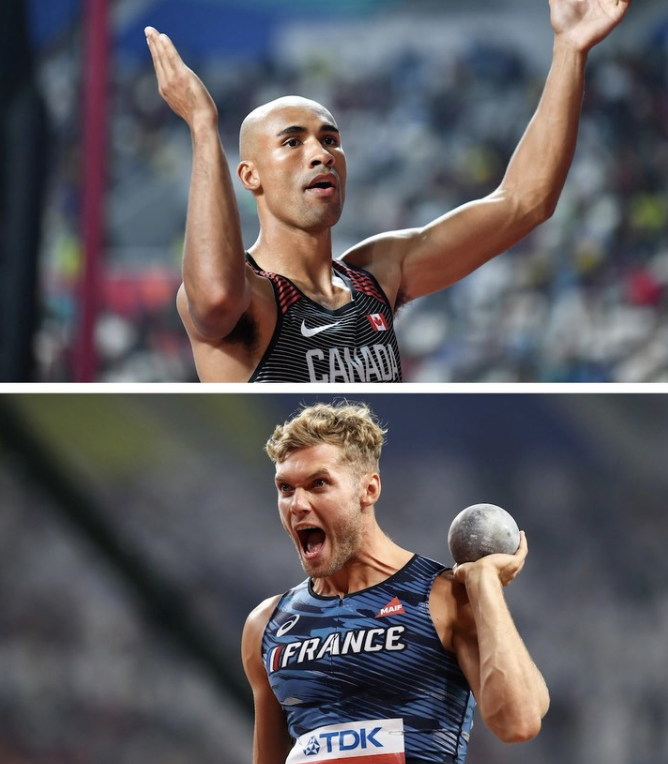 CBCOlympics's tweet photo. Damian Warner, Pierce LePage, Kevin Mayer or someone else?

The decathlon winner at track and field worlds will be decided tomorrow, watch it all on https://t.co/rodHTsDKL5 #Doha2019 https://t.co/ebvOk04Xij https://t.co/nhL0FlTy6J