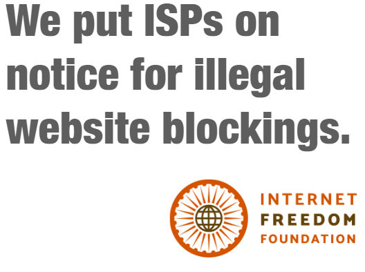 internetfreedom's tweet photo. We continue to receive a number of reports on website blockings. So we thought it was time to take it up with the ISPs and to get clarity on the authority under which websites continue to be blocked. 
https://t.co/m01hXq2ytF https://t.co/WEvJT4v5Uz