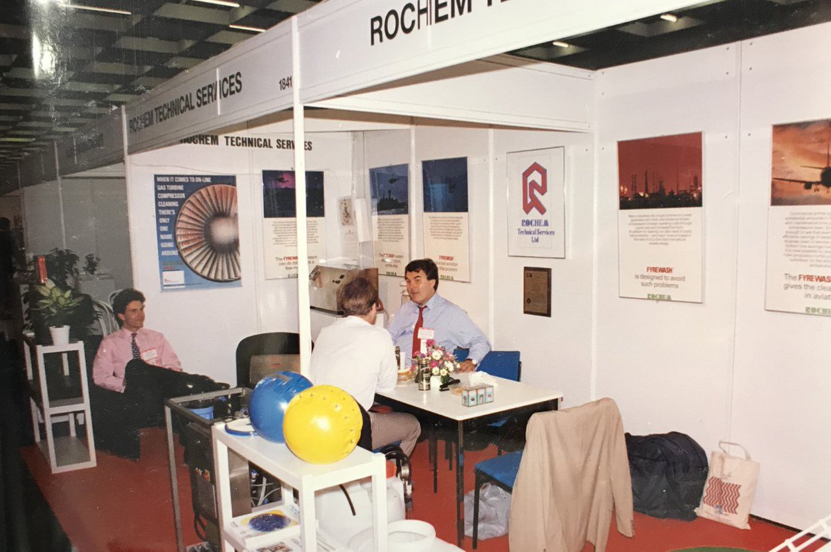 rochemtech's tweet photo. #throwbackthursday
Check out this photograph from 1992 at the ASME Turbo Expo in Germany!  It's amazing how much Rochem has evolved over the years and how different our brand and booths look now 27 years later... https://t.co/jHT0GdUE1C