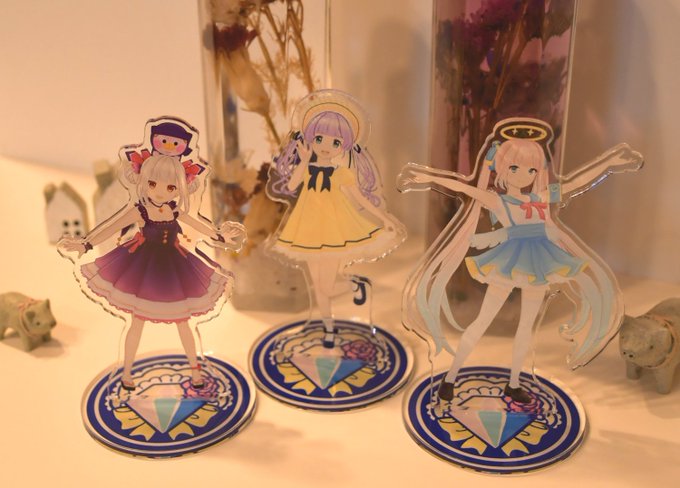 もちぷろ3人のアクリルフィギュア届いた!可愛すぎか…家宝になる #もちぷろ 