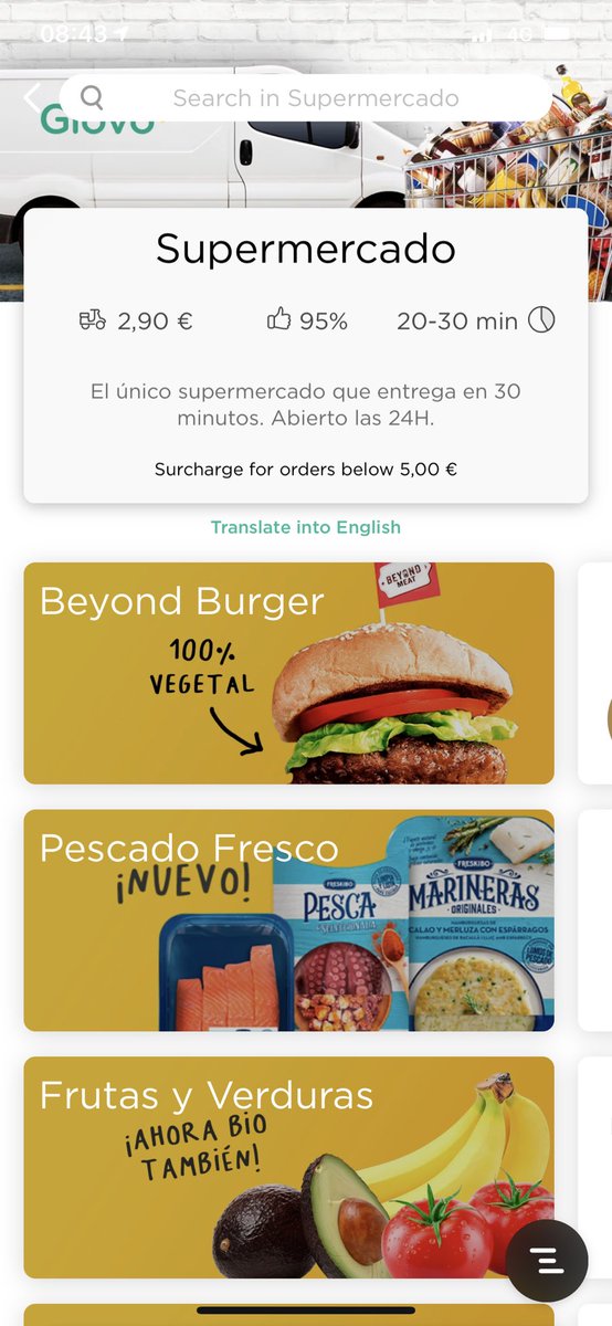 oscarpierremi's tweet photo. Beyond Burger en Superglovo ☘️☘️ 25 min delivery and improving @BeyondMeat @glovo https://t.co/RJKfRws3Sm