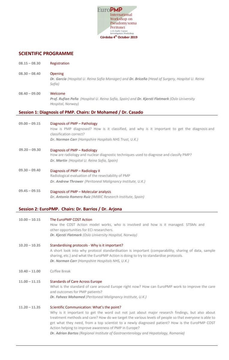 cordobapmp's tweet photo. (Update) Here you can check the #euroPMPcordoba program. Don't miss the chance to update with the experts tomorrow at @HUReinaSofia! @acpmpresearch @GECOP_ @SPeritoneum @asacirujanos @_asac @_SEOM @operarelcancer @europmp @ESSOnews https://t.co/LytIljRtdG https://t.co/4KXoit2kg6