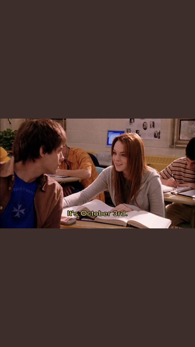 it’s october 3rd