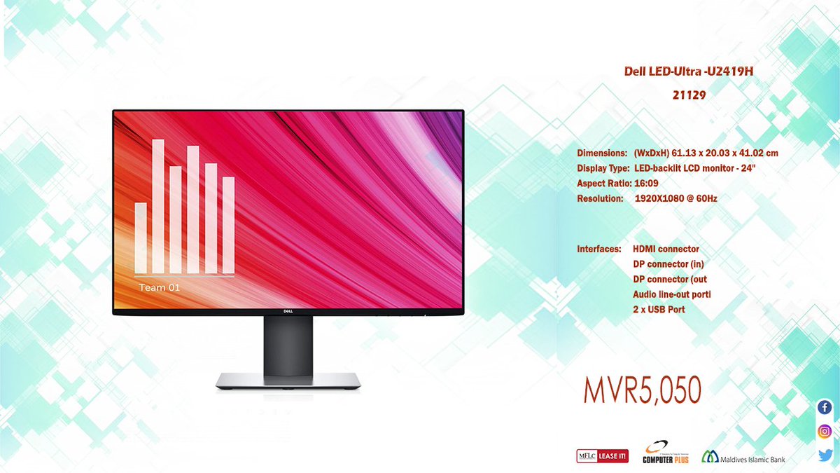 compplus's tweet photo. Dell LED-Ultra -U2419H

#computerplusmv https://t.co/kgEDXcakJq