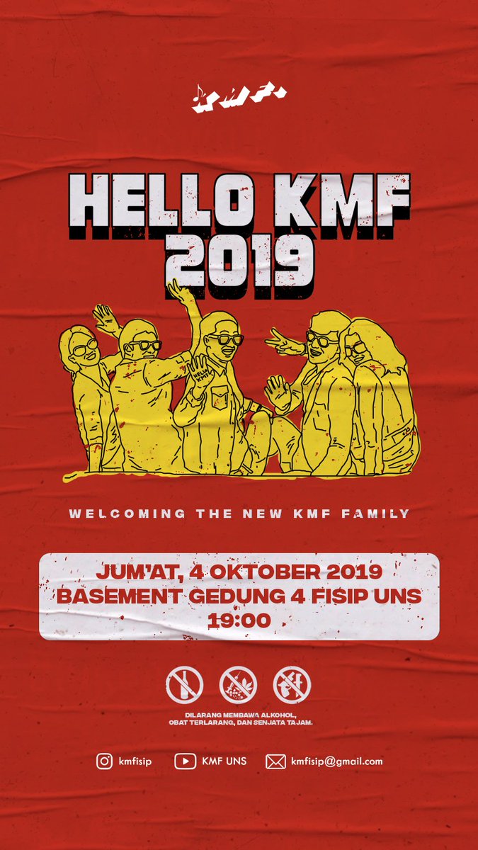 Besok kita bakal menyambut keluarga baru KMF!!